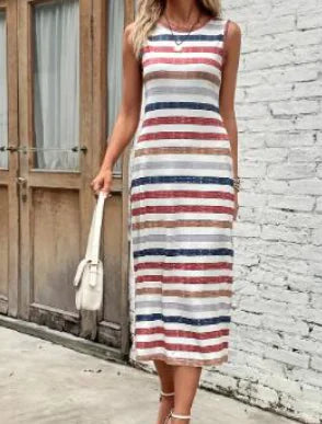 Beckers Amsterdam ™ - Porto Striped ärmellose Sommerkleid