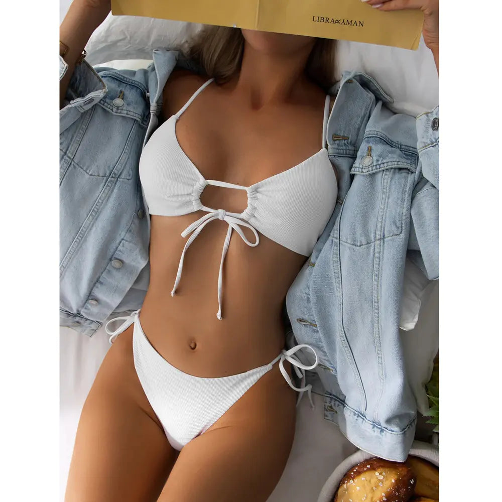 Zanzibar Bikini Set With Trekkoord - Becker's Amsterdam ™
