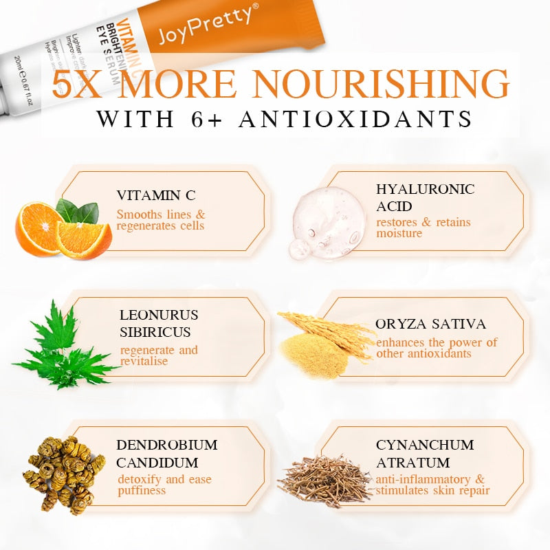 Vitamin C Under Eye Cream for Dark Circles and Eye Bags
