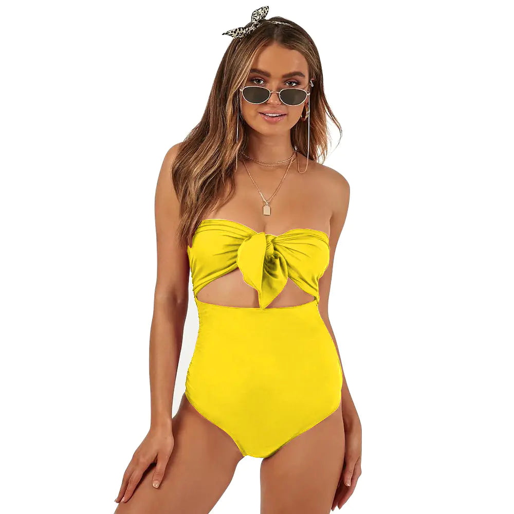 Becker's Amsterdam™ - Vlissingen High Waist Knot Strapless Sexy Swimsuit Bikini