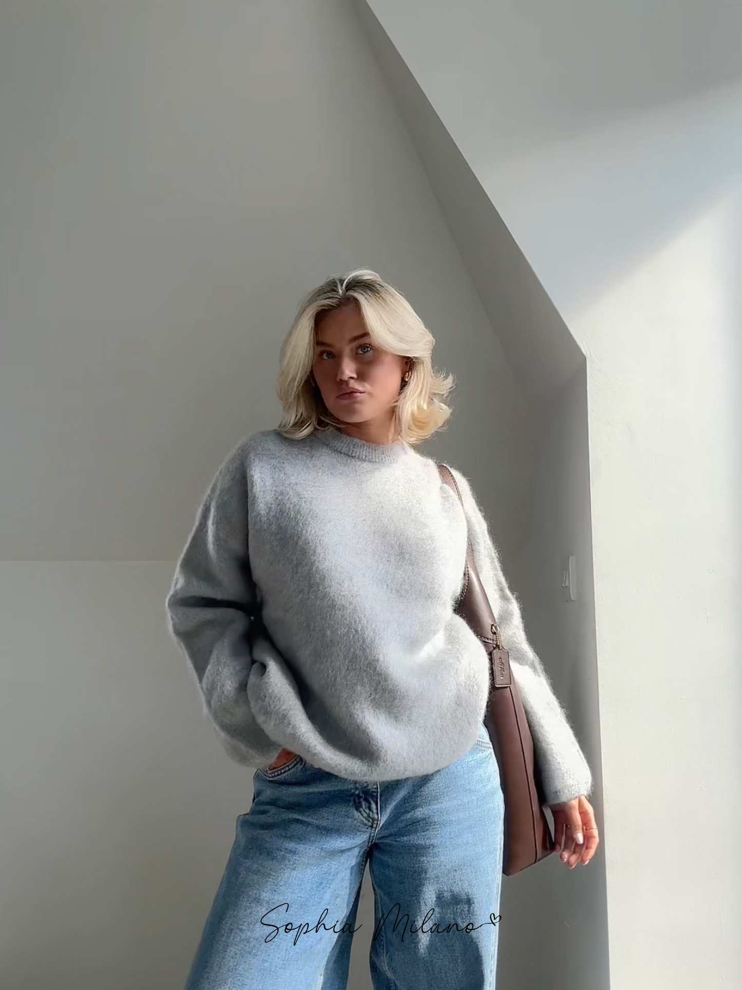 Blush Knit Cloud™ – Women's Oversized Knitted Sweater | Cozy Knitwear Becker's Amsterdam