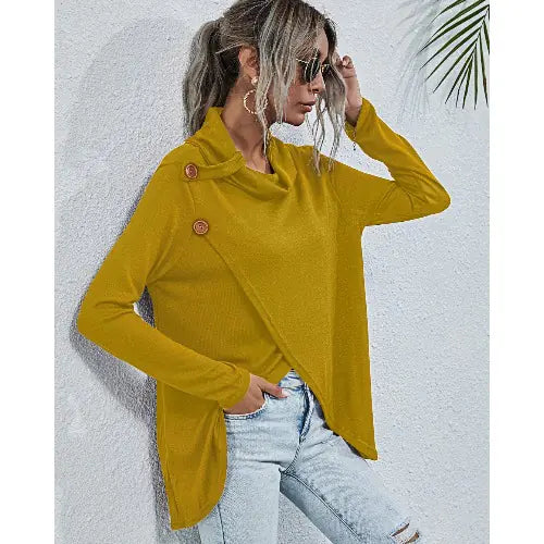 Becker's Amsterdam™ - Innsbruck Dames Sweater Met Zijwaartse Knoopsluiting