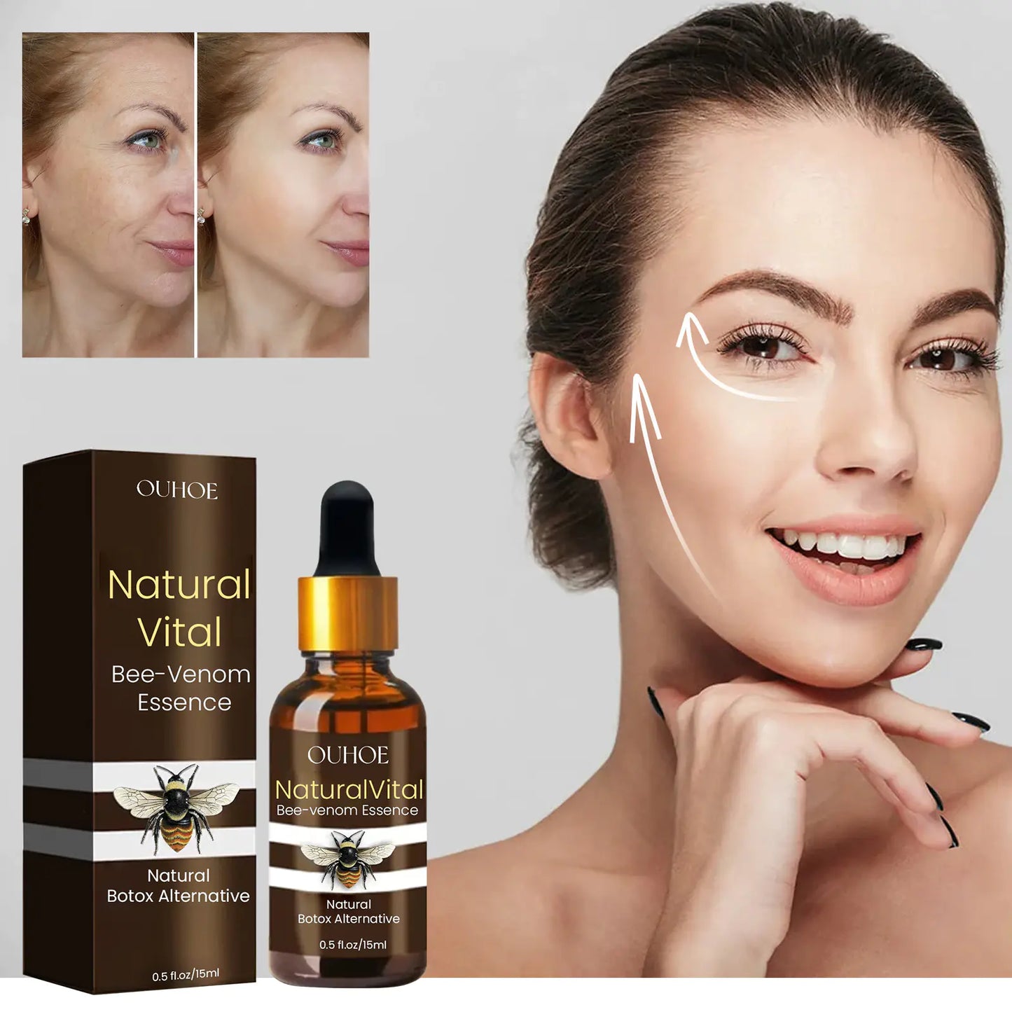 OUHOE Anti-rynka Serum för Fastare Hud