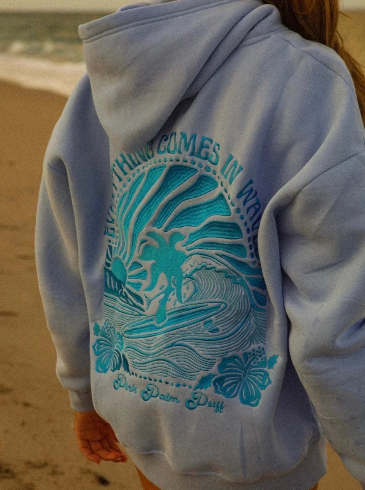 Tropical Dream Hoodie - Oversized Cotton Mix Hoodie With Tropical Back Print | Becker’s Amsterdam