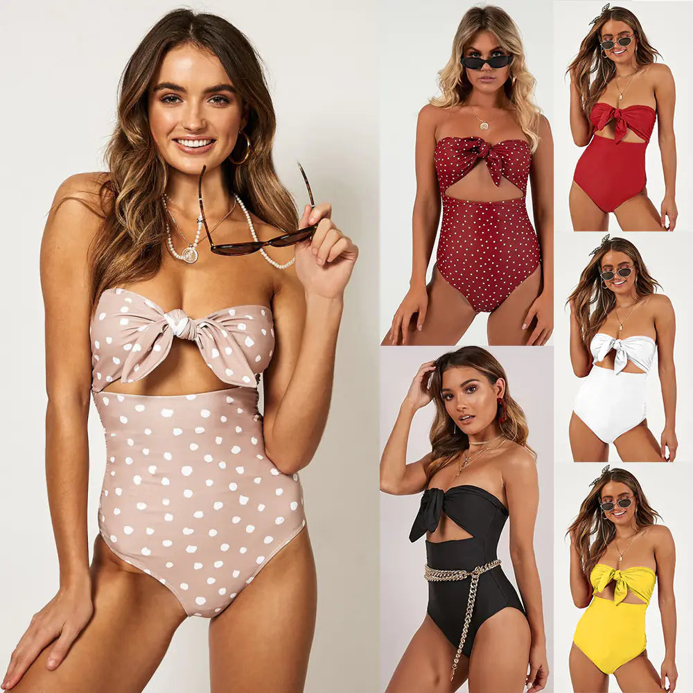 Becker's Amsterdam™ - Vlissingen High Waist Knot Strapless Sexy Swimsuit Bikini