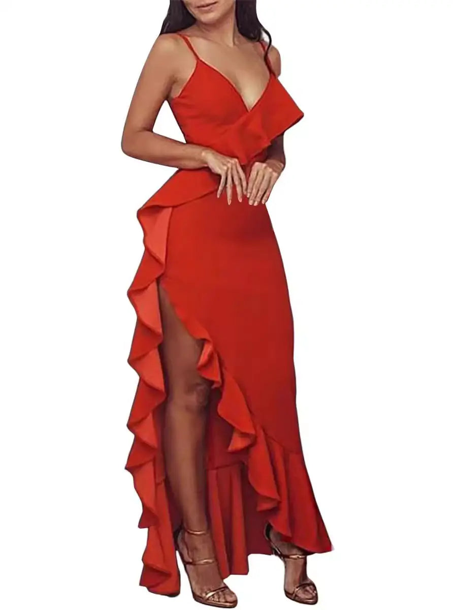 Το Becker's Amsterdam ™ - Vilnius Sensual Cocktail Dress με γυναικείες μπάντες - ουρά και τσαλακωμένα