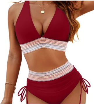 Set di bikini Cagliari - Dettaglio a bottone alto e chic | Becker Amsterdam