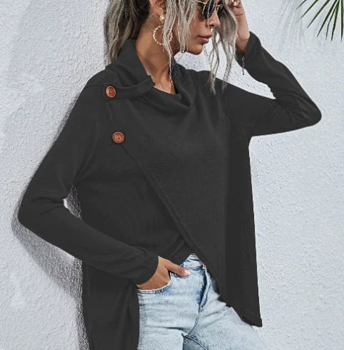 Becker's Amsterdam™ - Innsbruck Dames Sweater Met Zijwaartse Knoopsluiting