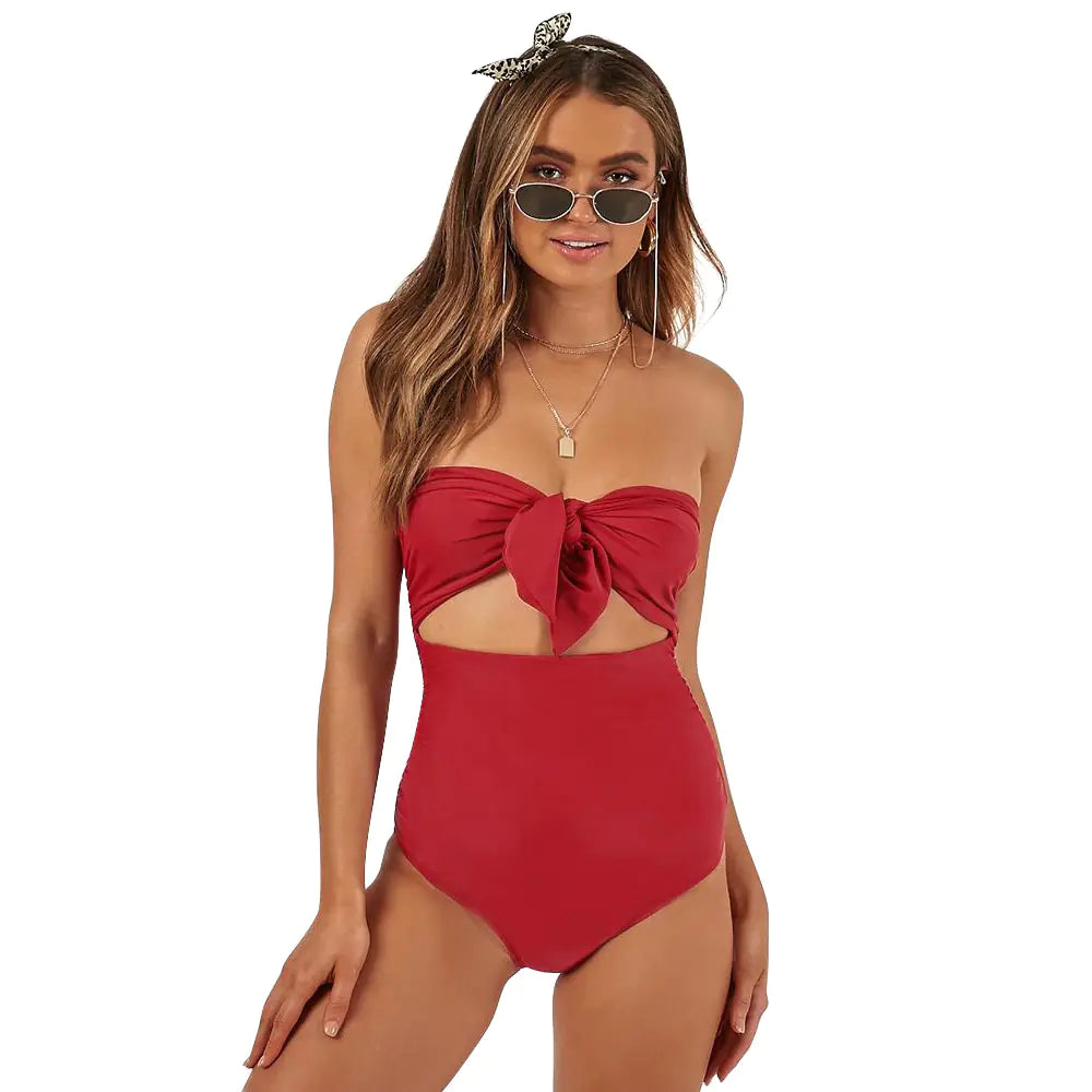 Becker's Amsterdam™ - Vlissingen High Waist Knot Strapless Sexy Swimsuit Bikini