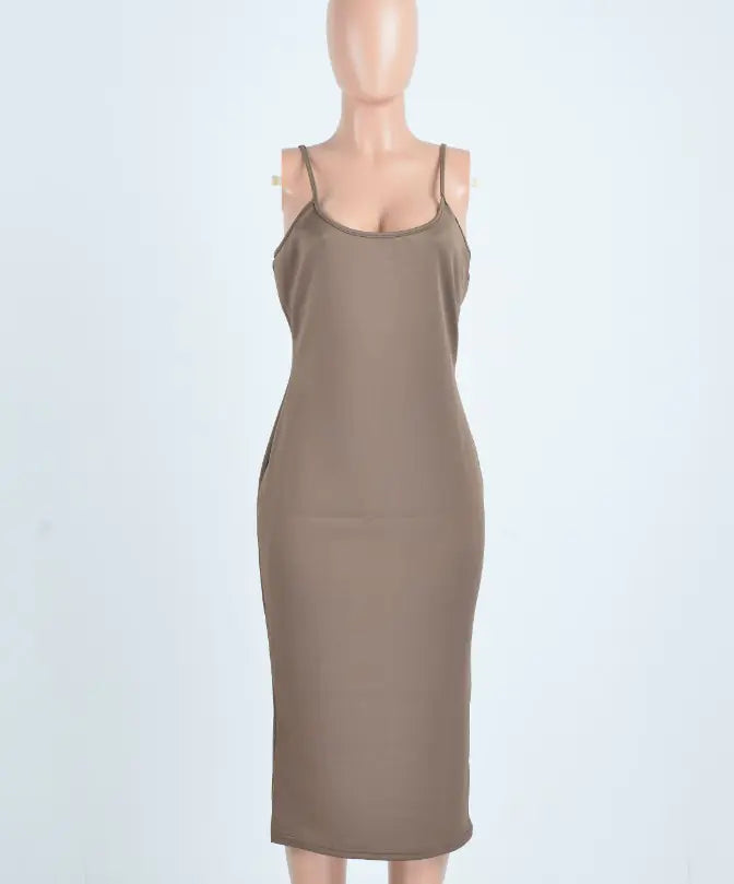 Venetie Strap Dress-Milk Silk Bandage & Strappy Night-out Dress | Becker’s Amsterdam