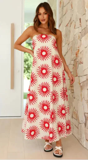 Becker's Amsterdam™ - Dubrovnik Fruit Motif Summer Dress