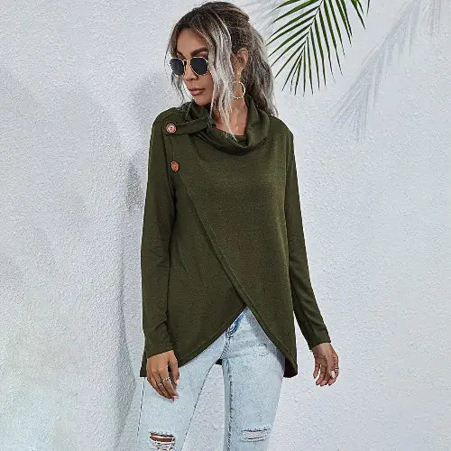 Becker's Amsterdam™ - Innsbruck Dames Sweater Met Zijwaartse Knoopsluiting