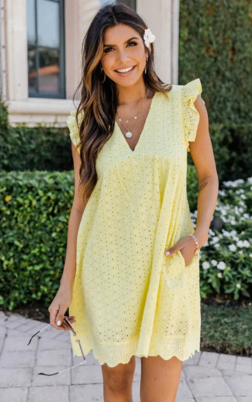 Samos summer dress - airy midi with floral print | Becker’s Amsterdam