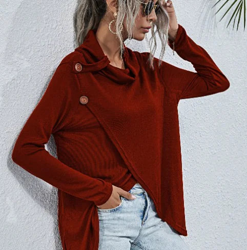 Becker's Amsterdam™ - Innsbruck Dames Sweater Met Zijwaartse Knoopsluiting