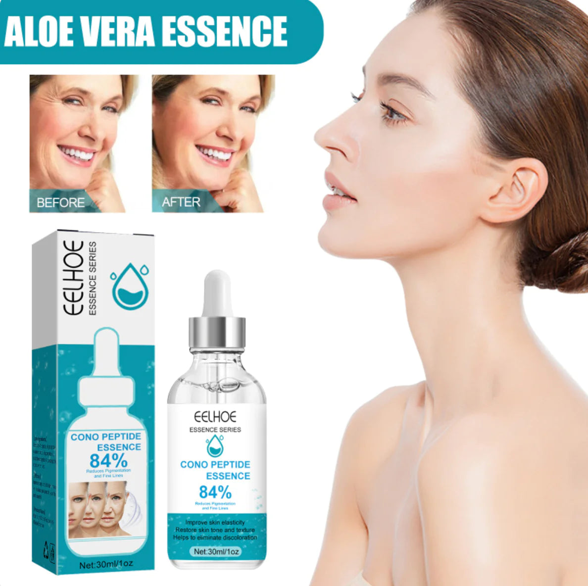 Återfuktande peptid anti-rynka serum
