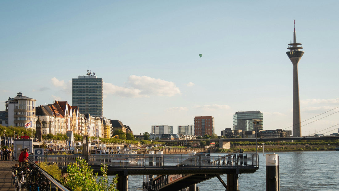 Dusseldorf met winkels, winkelstraten en winkelgebieden