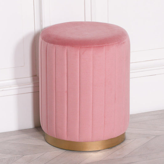 Roze Make-Up Poef Stoel