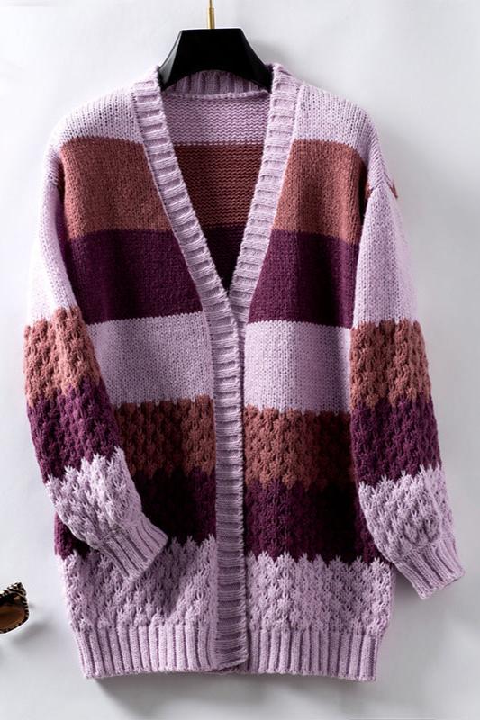 Harlequin Stripe Cardigan – Colored Knitted Vest | Becker's Amsterdam