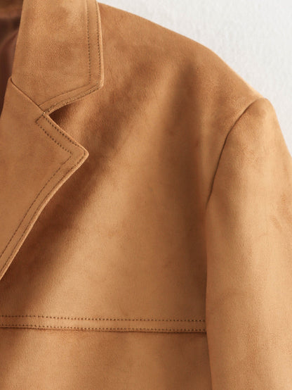 Elodie Kamelblazer – Eleganter Damenblazer in warmem Kamelton | Stilvoll &amp; Vielseitig