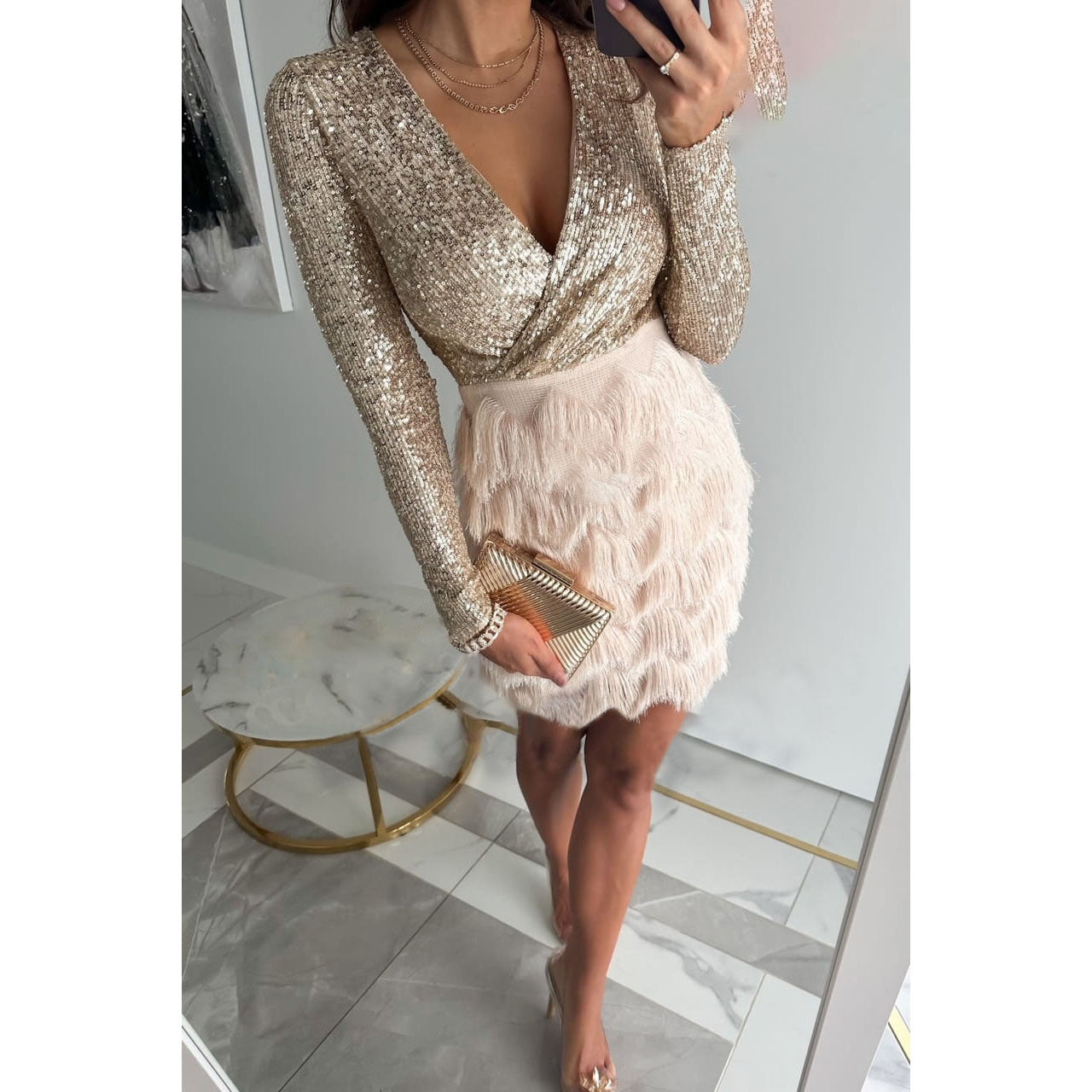 Lumina Mini Dress™ – Sequins, Fringes &amp; Party Vibes | Becker's Amsterdam