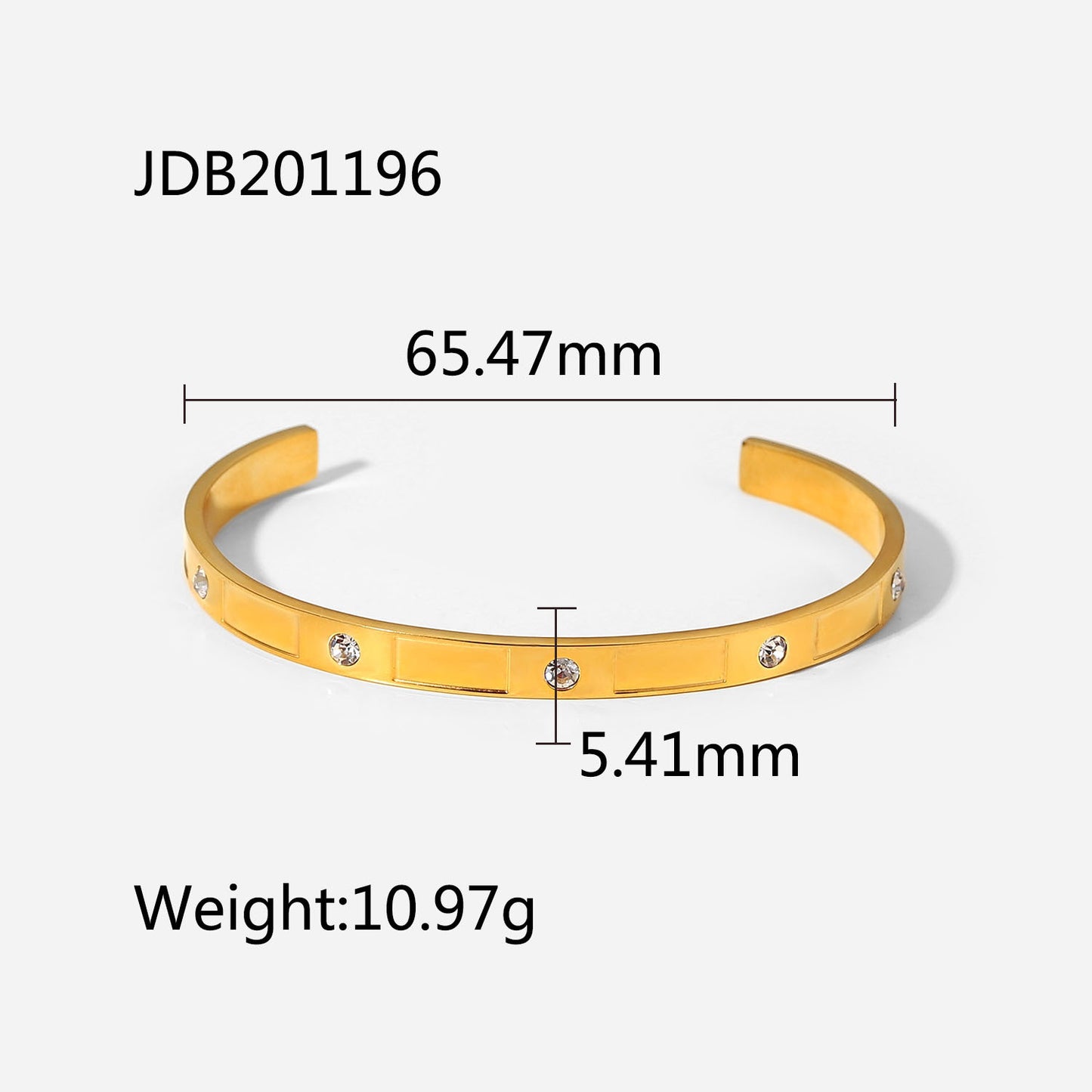 Beckers Amsterdam™ - Ohrid Guld Färgad Armband Av Rostfritt Stål