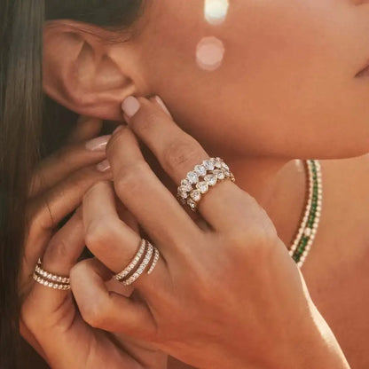 Becker's Amsterdam™ - hjerteformet ring 18 karat gullbelagt 