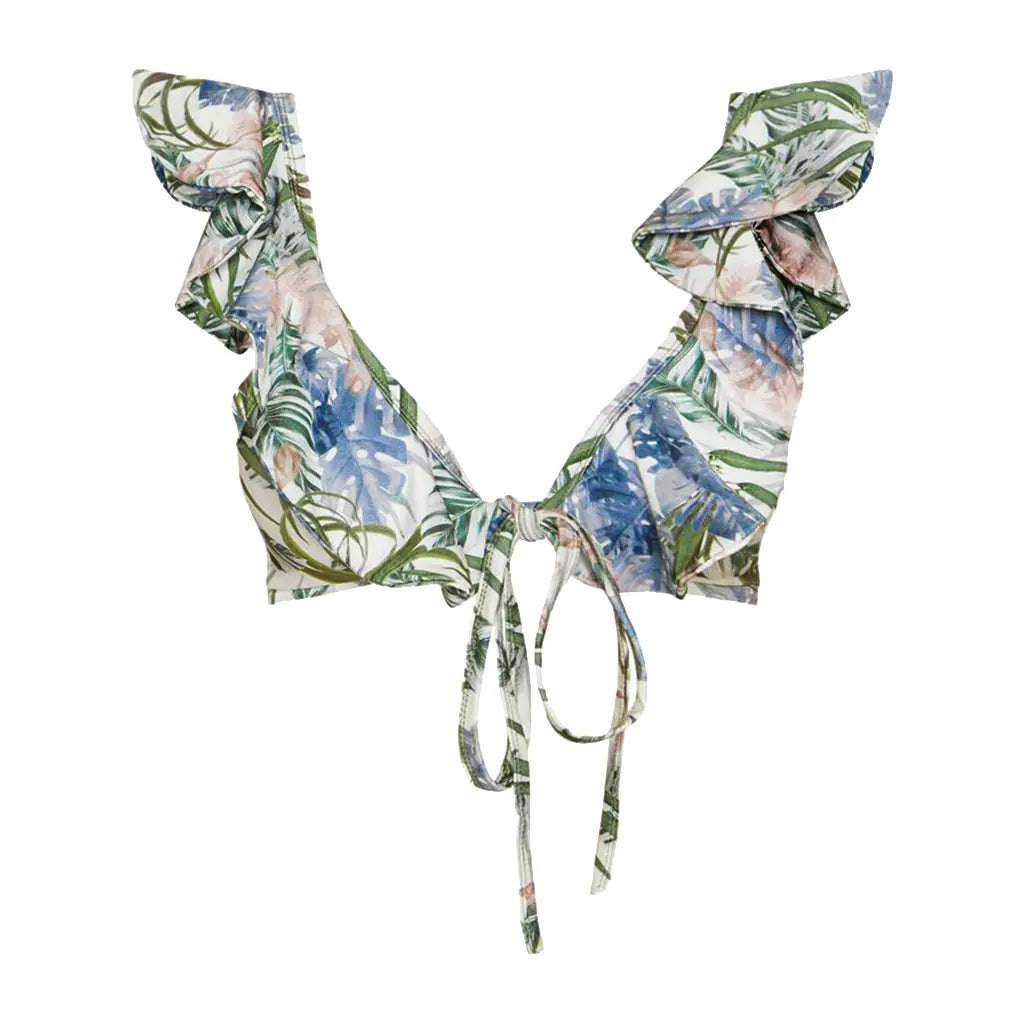 Becker's Amsterdam™ - Otranto Driedelad Bladtryck Bikini Set Med Kjol
