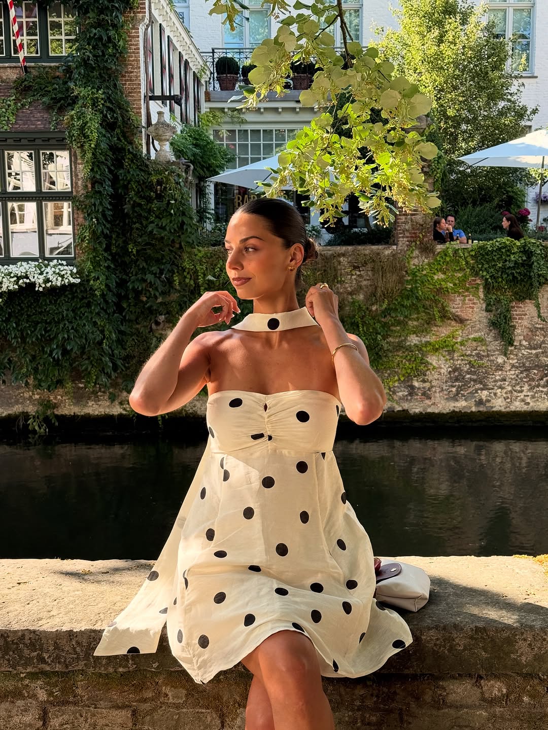 Dolce Polka Dot Mini Jurk – Multifunctioneel Sjaaltje & Zomerse Flair | Becker's Amsterdam