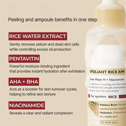 Peel Shot Glow Rice Peeling Ampoule Exfoliator Serum