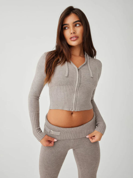 Blissful Lounge Co-ord™ – dames lounge set met sweater en matching broek in comfy fit van Becker’s Amsterdam