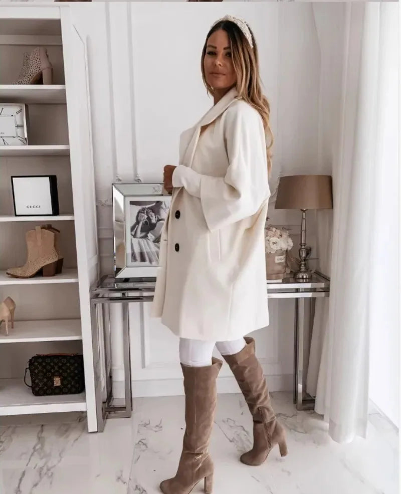 Sophisticated Chic Coat lange damesjas luxe design | Becker’s Amsterdam™