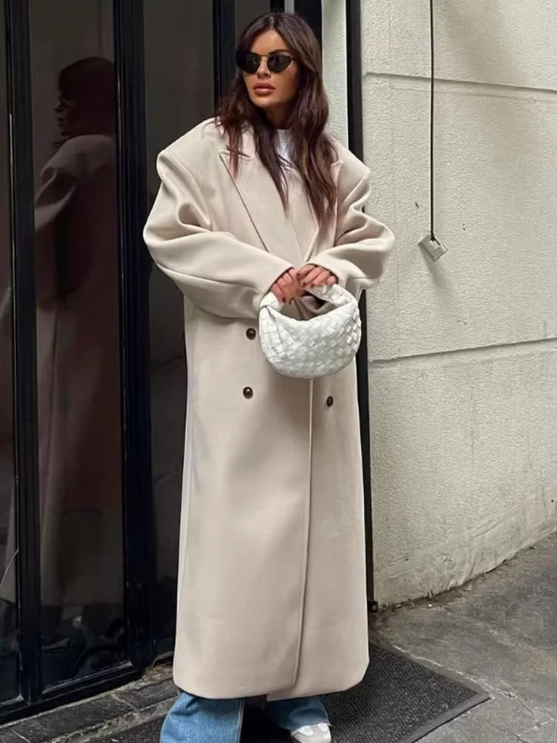Valentina Oversized Coat™ – Luxury Double-Breasted Coat with Oversized Cut | Becker's Amsterdam