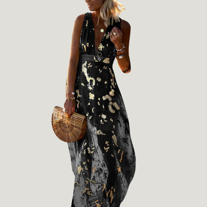 Stella Paillet dress - Flexible V -neck Mini with glitter decoration | Becker’s Amsterdam