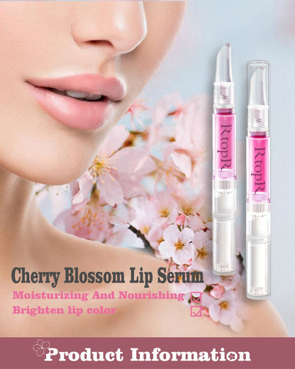 RtopR™ Korean Cherry Blossom Lip Serum for Hydration and Shine