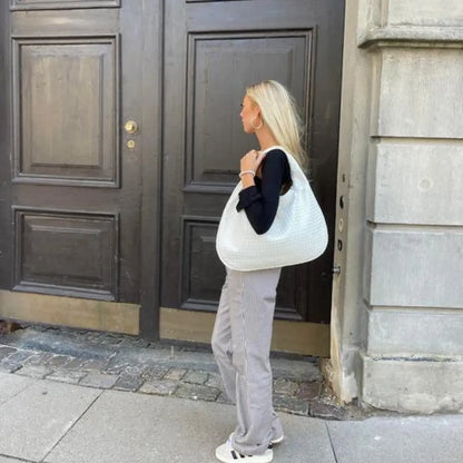 Becker's Amsterdam™ - Copenhagen Ribbed White Handbag - Ribbed White Handbag