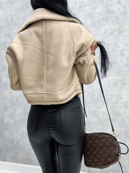 Maya Faux Leather Jacket | Women's Faux Leather Jacket – Stylish &amp; Warm
