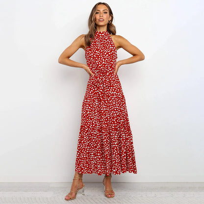 Bella Long Ladies Dress con punti per un look femminile e raffinato