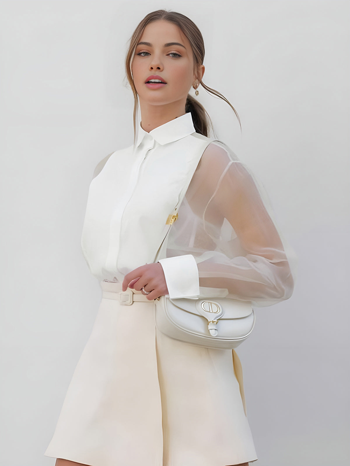 Elegantní halenka Firenze s průhlednými rukávy – rafinovaná ženskost | Beckerův Amsterdam