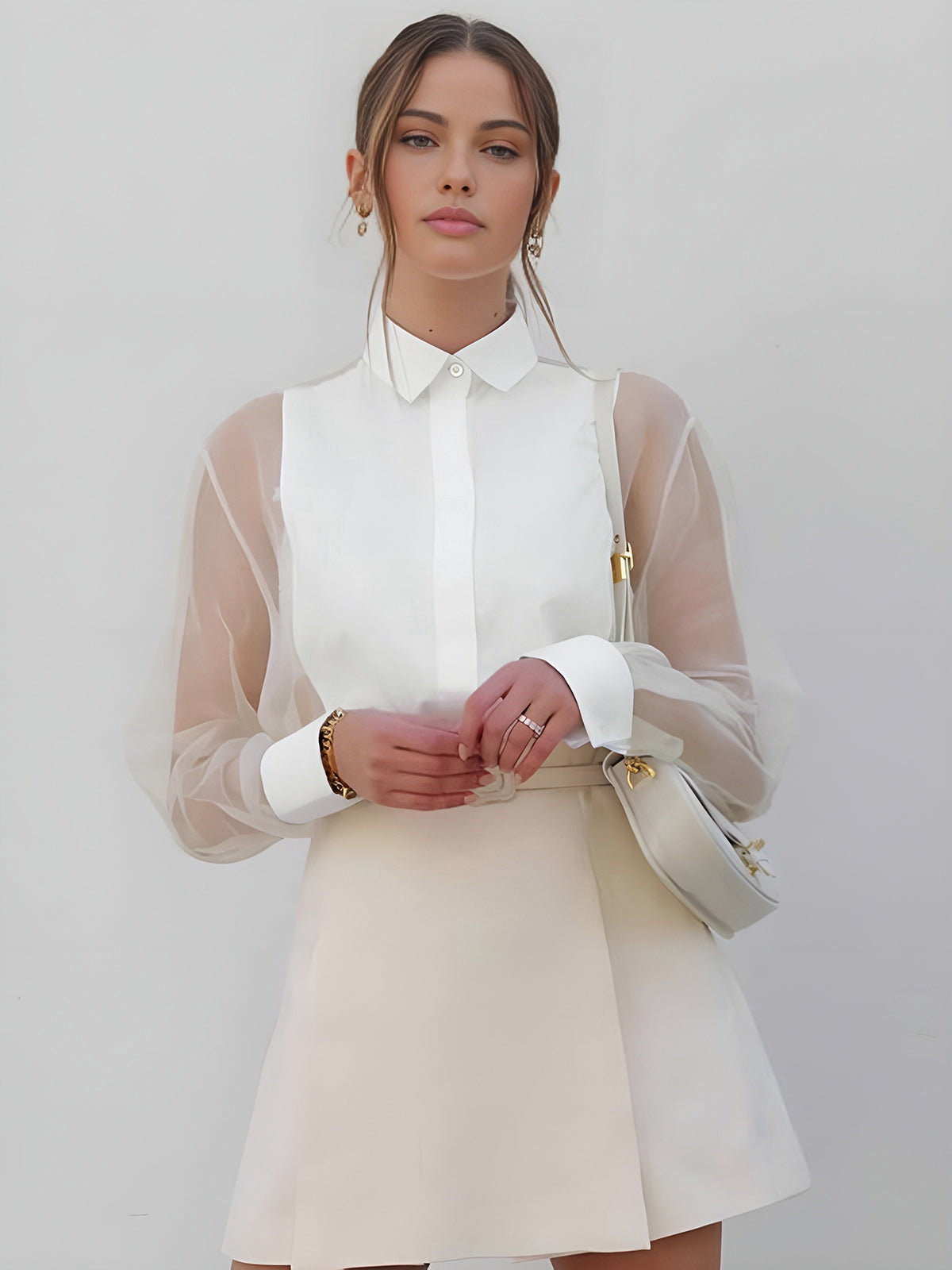 Elegantní halenka Firenze s průhlednými rukávy – rafinovaná ženskost | Beckerův Amsterdam