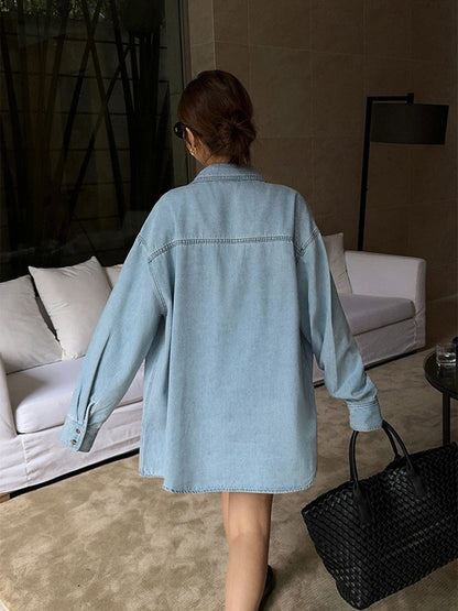 Virella Oversized Jeansblouse – Comfort & Stijl | Becker's Amsterdam