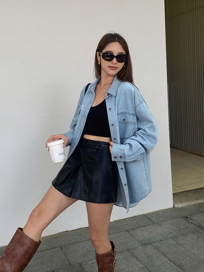 Virella Oversized Jeansblouse – Comfort & Stijl | Becker's Amsterdam