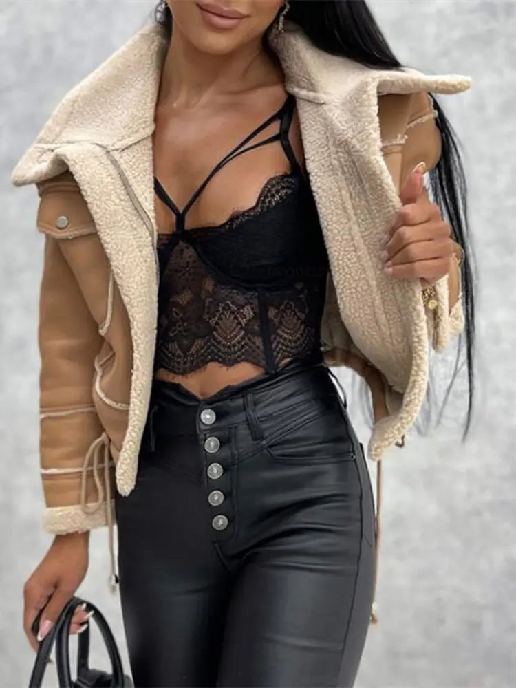 Maya Faux Leather Jacket | Women's Faux Leather Jacket – Stylish &amp; Warm
