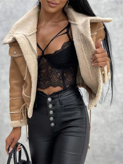 Maya Faux Leather Jacket | Women's Faux Leather Jacket – Stylish &amp; Warm