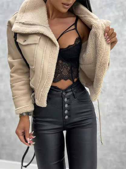 Maya Faux Leather Jacket | Women's Faux Leather Jacket – Stylish &amp; Warm