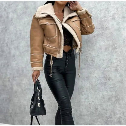 Maya Faux Leather Jacket | Women's Faux Leather Jacket – Stylish &amp; Warm