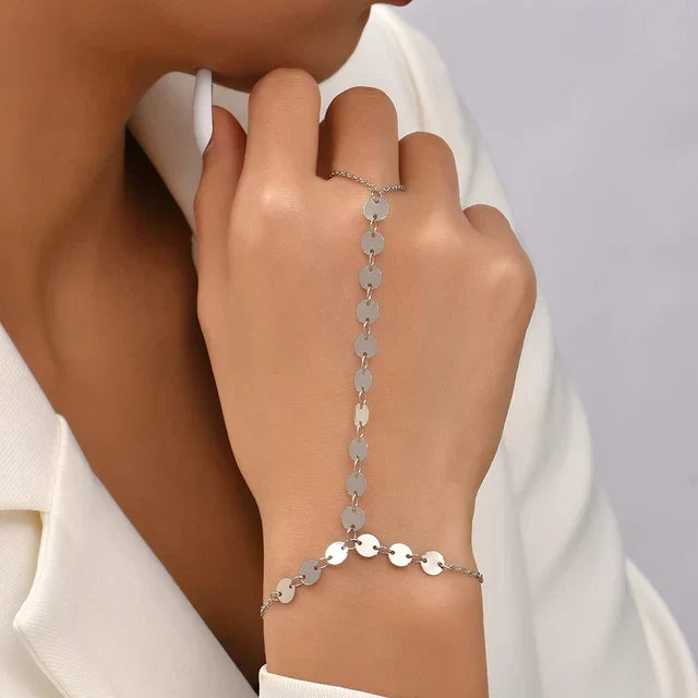 Emily Goldfarbenes Armband mit Ring – verstellbarer Verschluss | Beckers Amsterdam