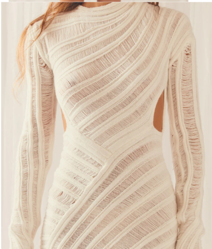 Detail stof Soho Dress katoen-polyester mix