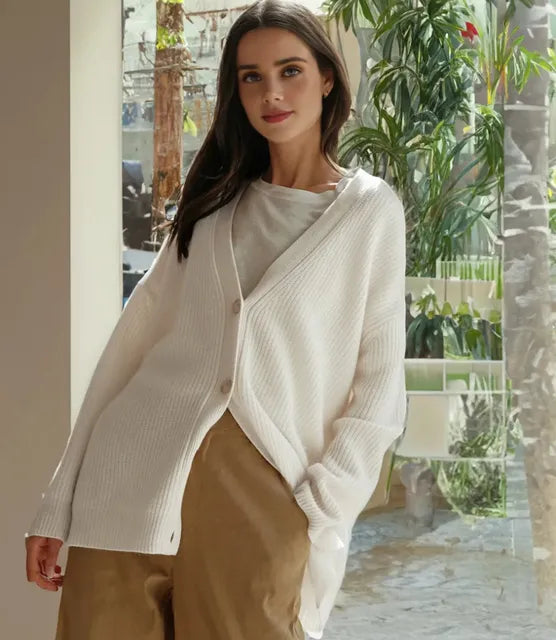 Serenne Woolblend Cardigan – Preveliki pleteni kardigan | Beckerov Amsterdam