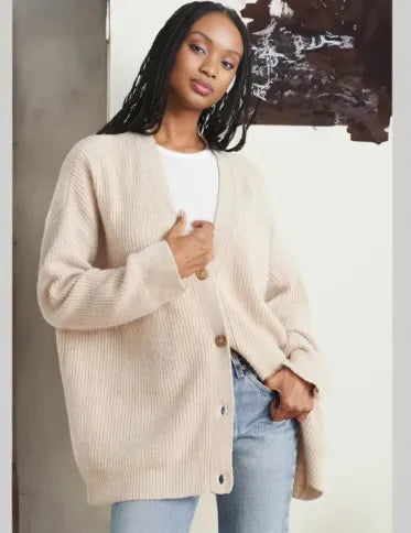 Serenne Woolblend Cardigan – Preveliki pleteni kardigan | Beckerov Amsterdam