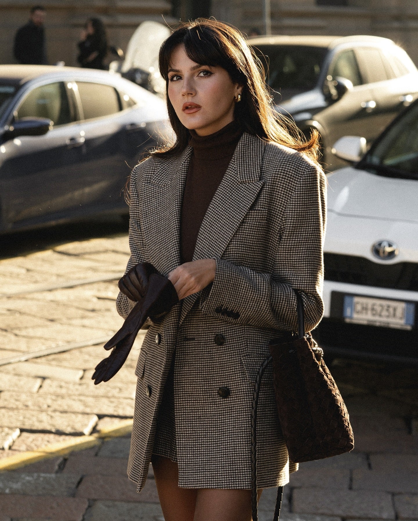 Elegant taupe co-ord set dames – blazer en rokje van Becker’s Amsterdam”